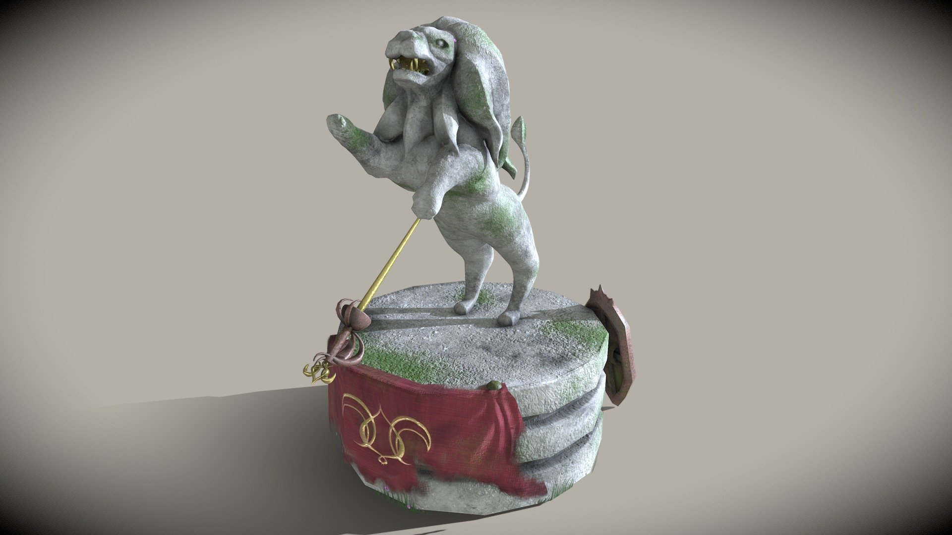 Lion Statue 3d model