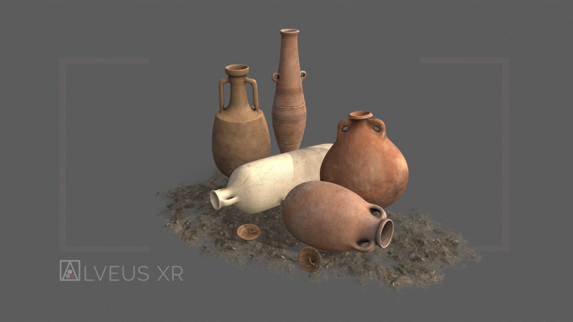 Pack de ánforas (III) / Roman amphorae (III) 3d model