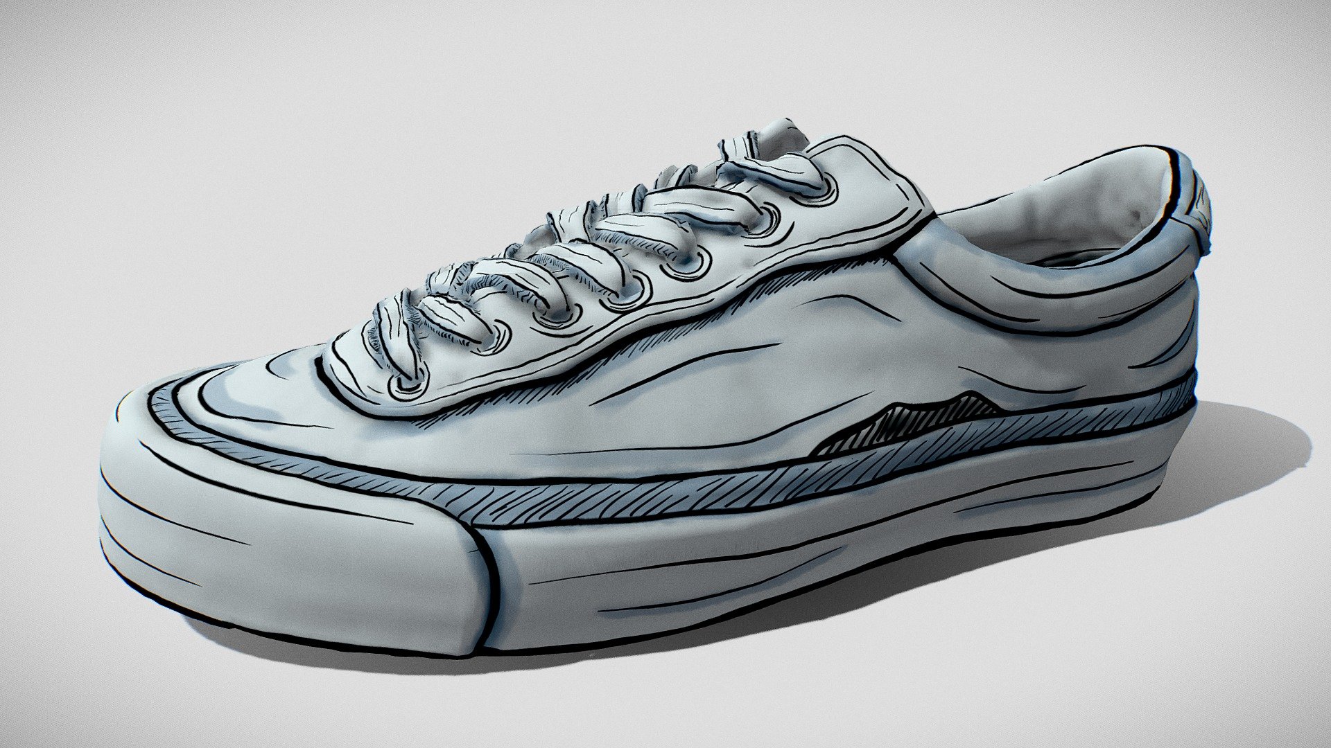 Borderlands Stylized Shoe 3d model