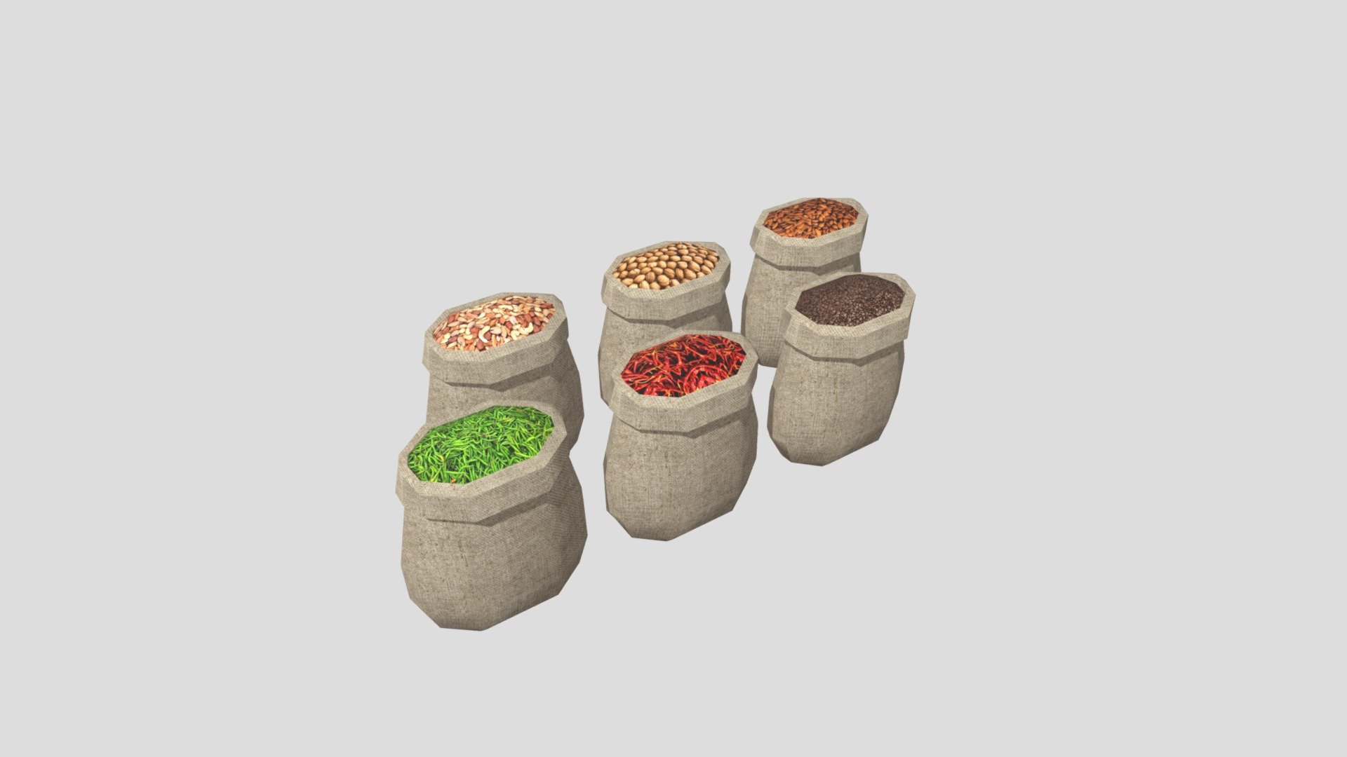 Sack Bag 3d model