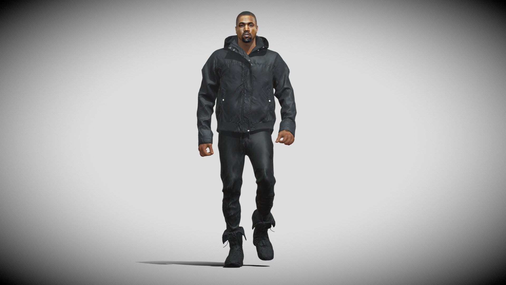 3D Rigged Kanye West 3d model