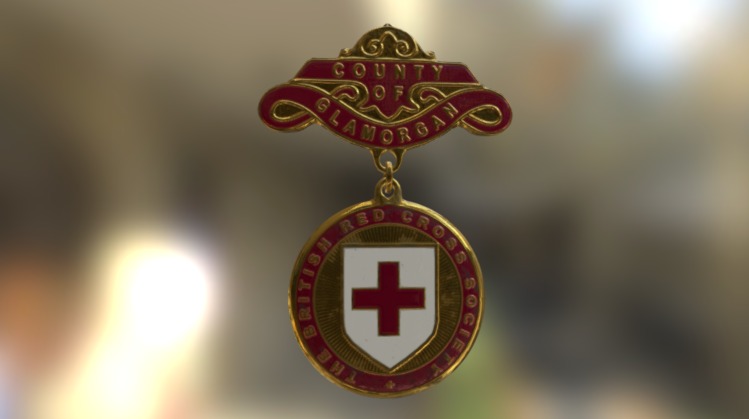 British Red Cross badge 3d model