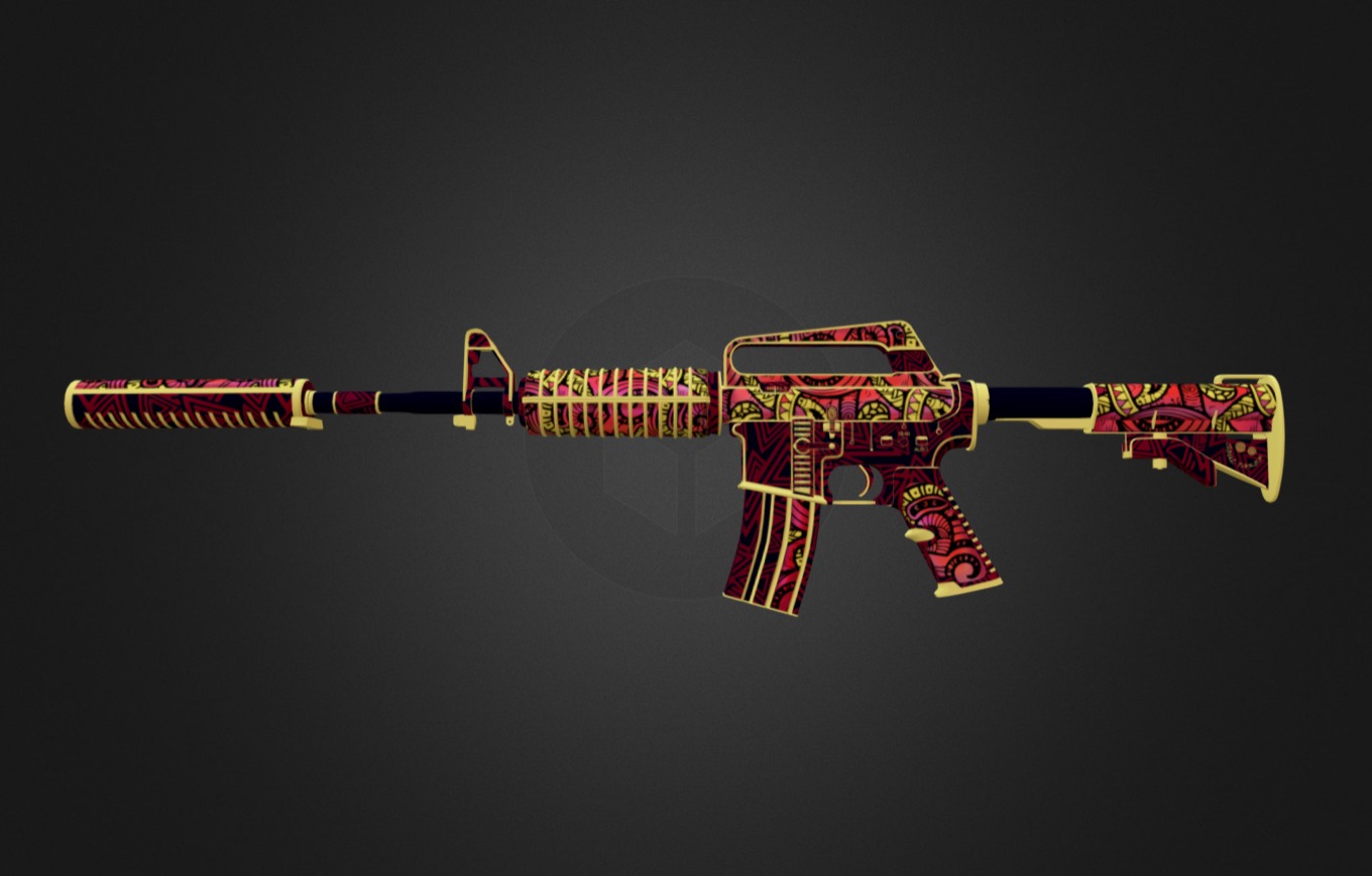 M4A1-S | Chanticos Fire 3d model