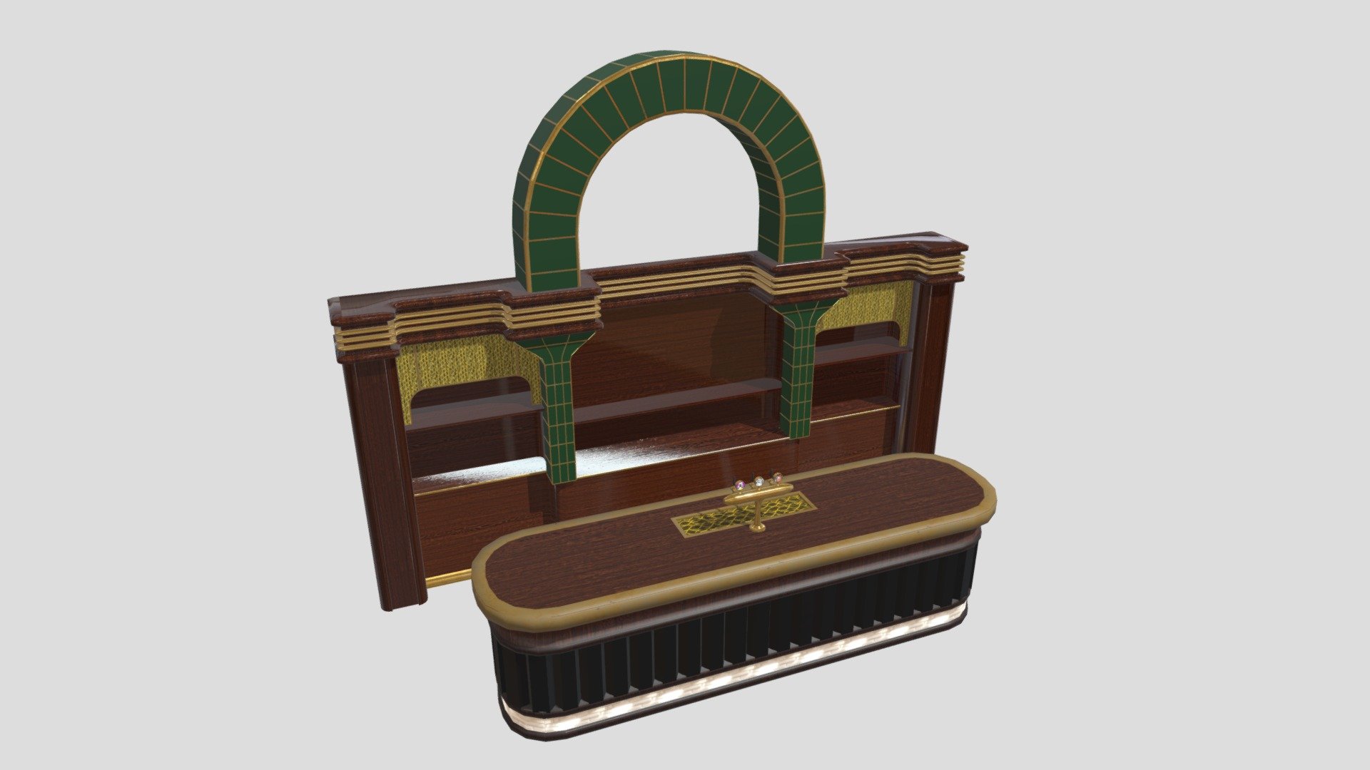 Art Deco Bar 3d model