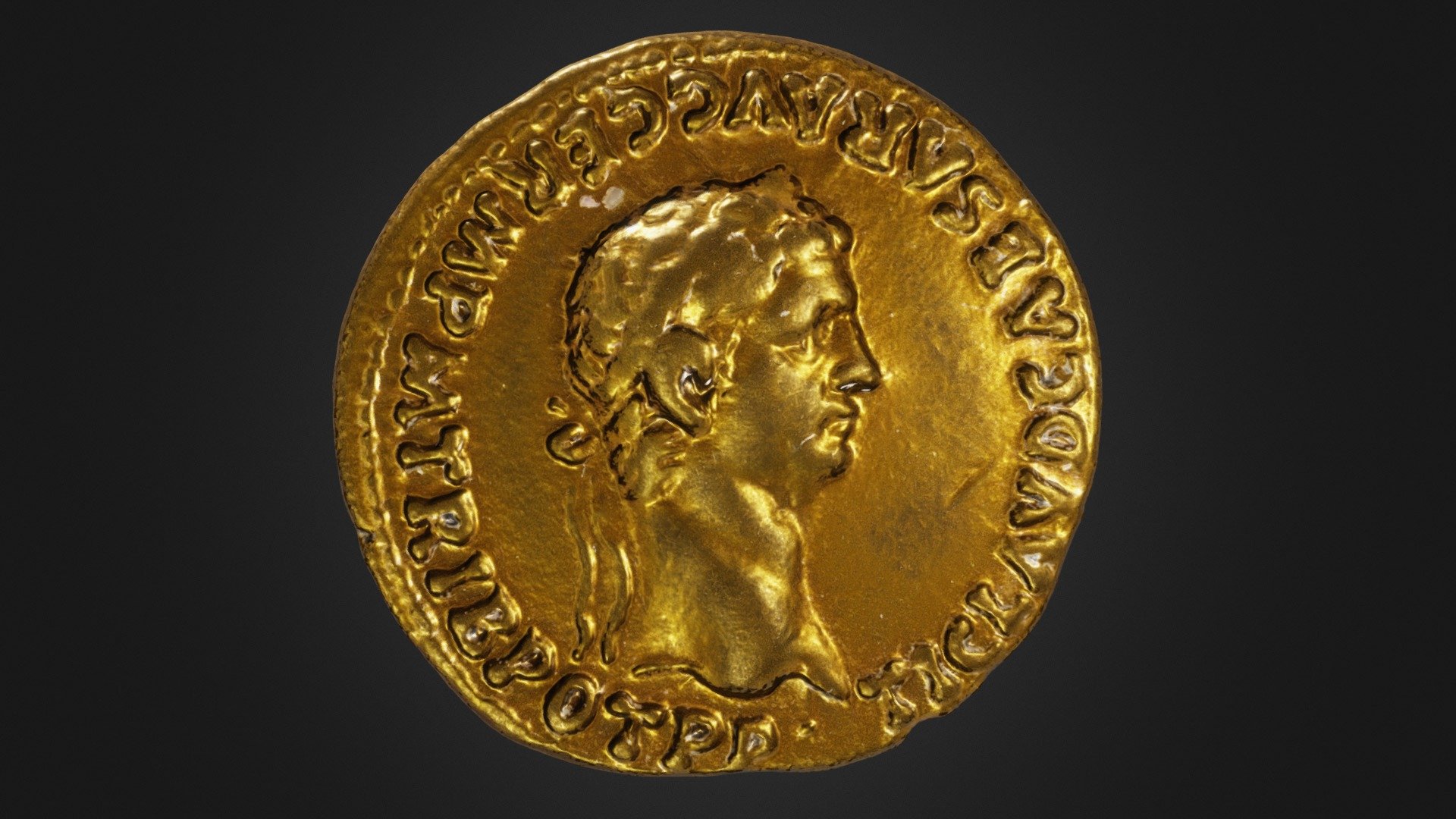 Aureus de Claude | Aureus of Claudius 3d model