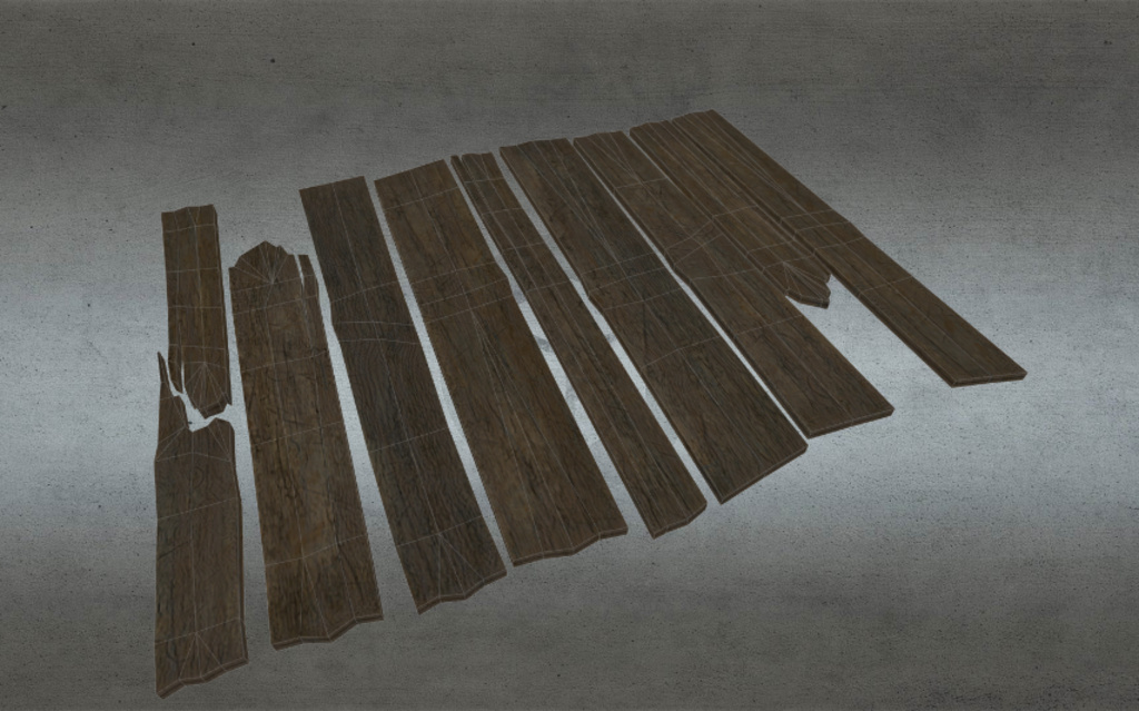 Wood Planks 3d model