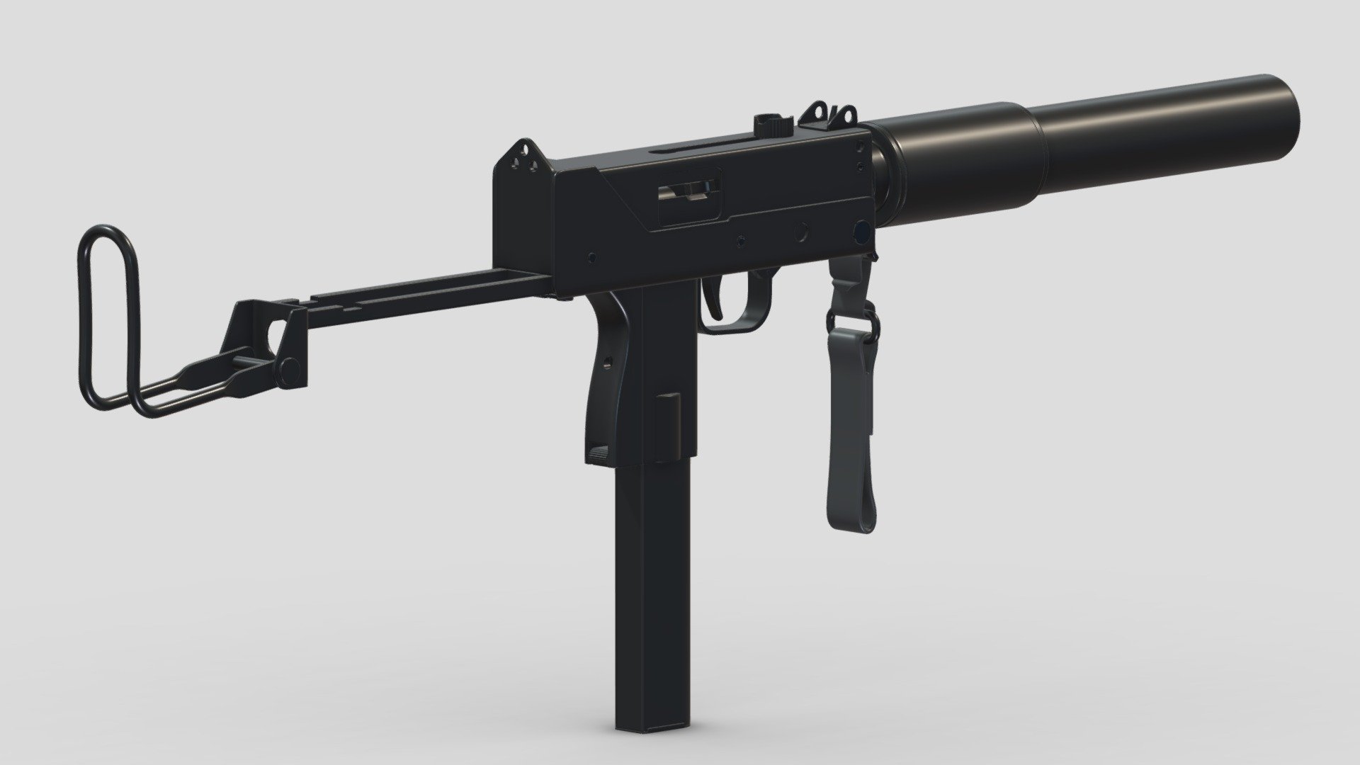 MAC-10 High-poly 3d model