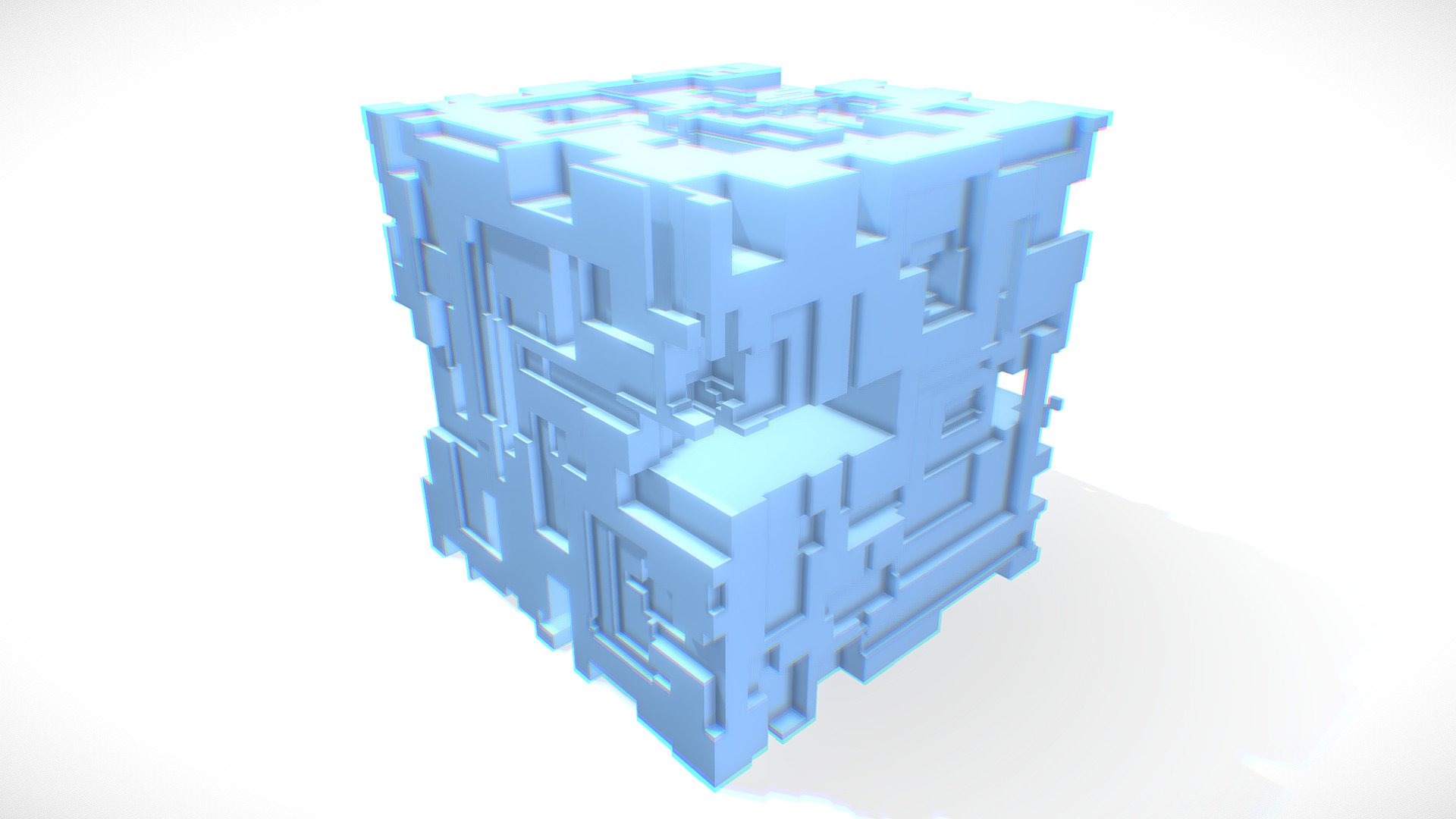 Voxel Cube 3d model