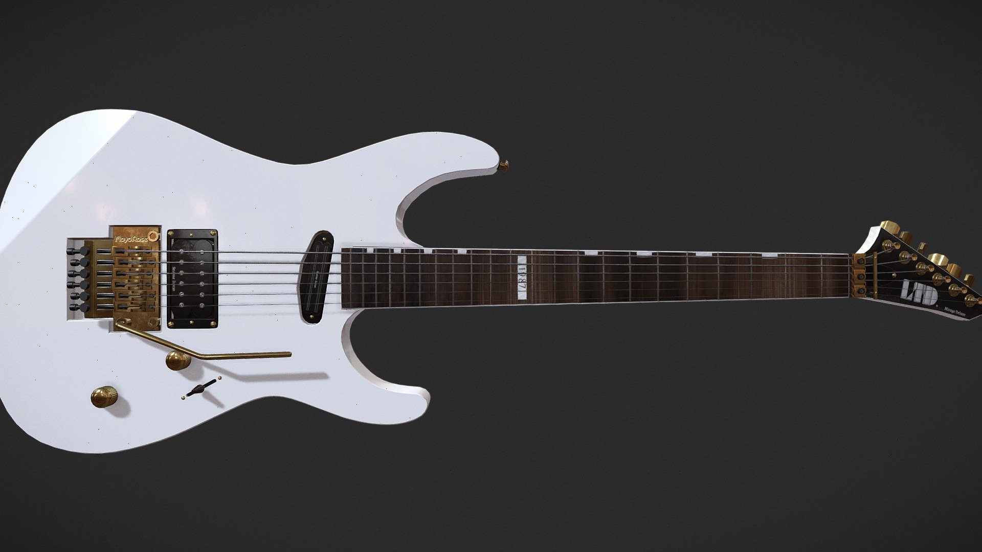 Guitar (LTD Mirage Deluxe 87) 3d model