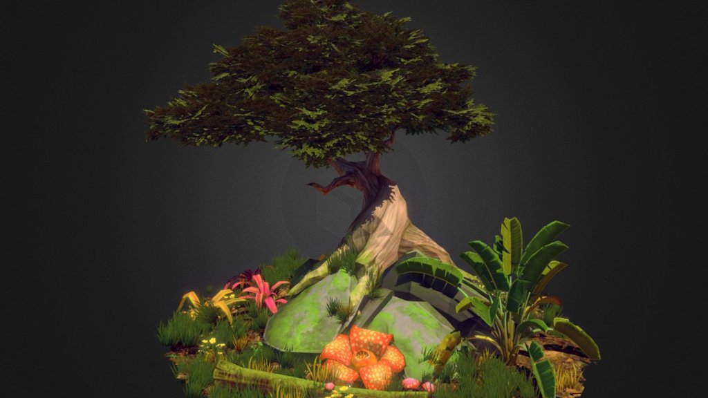 Fantasy Tree 3d model