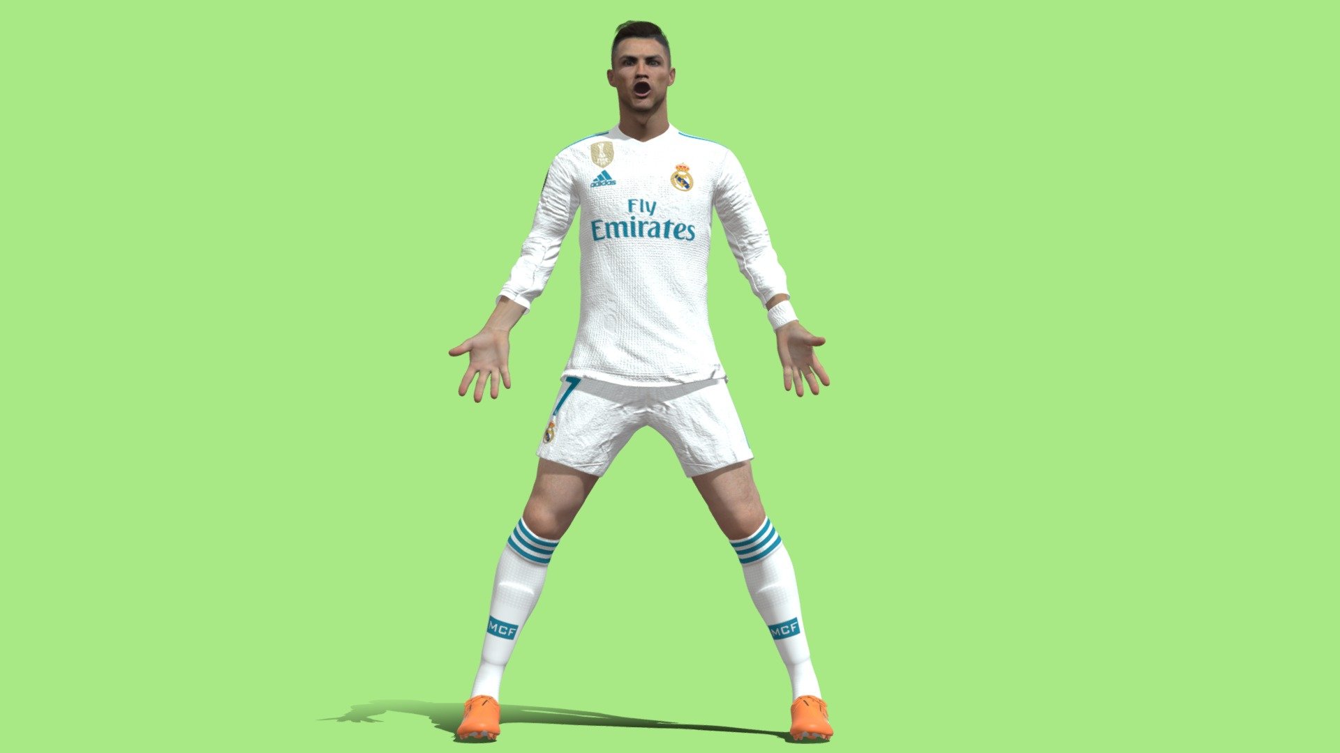 Cristiano Ronaldo "Siu" Pose 3d model