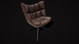 Leather armchair