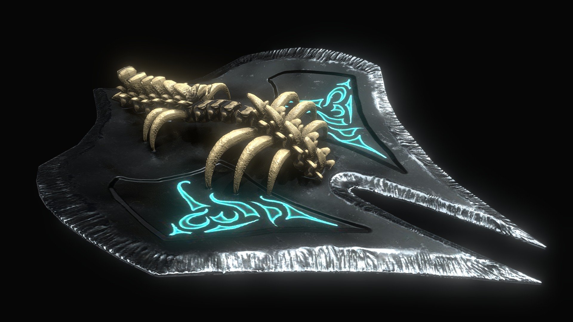 Skeliton Shield 3d model