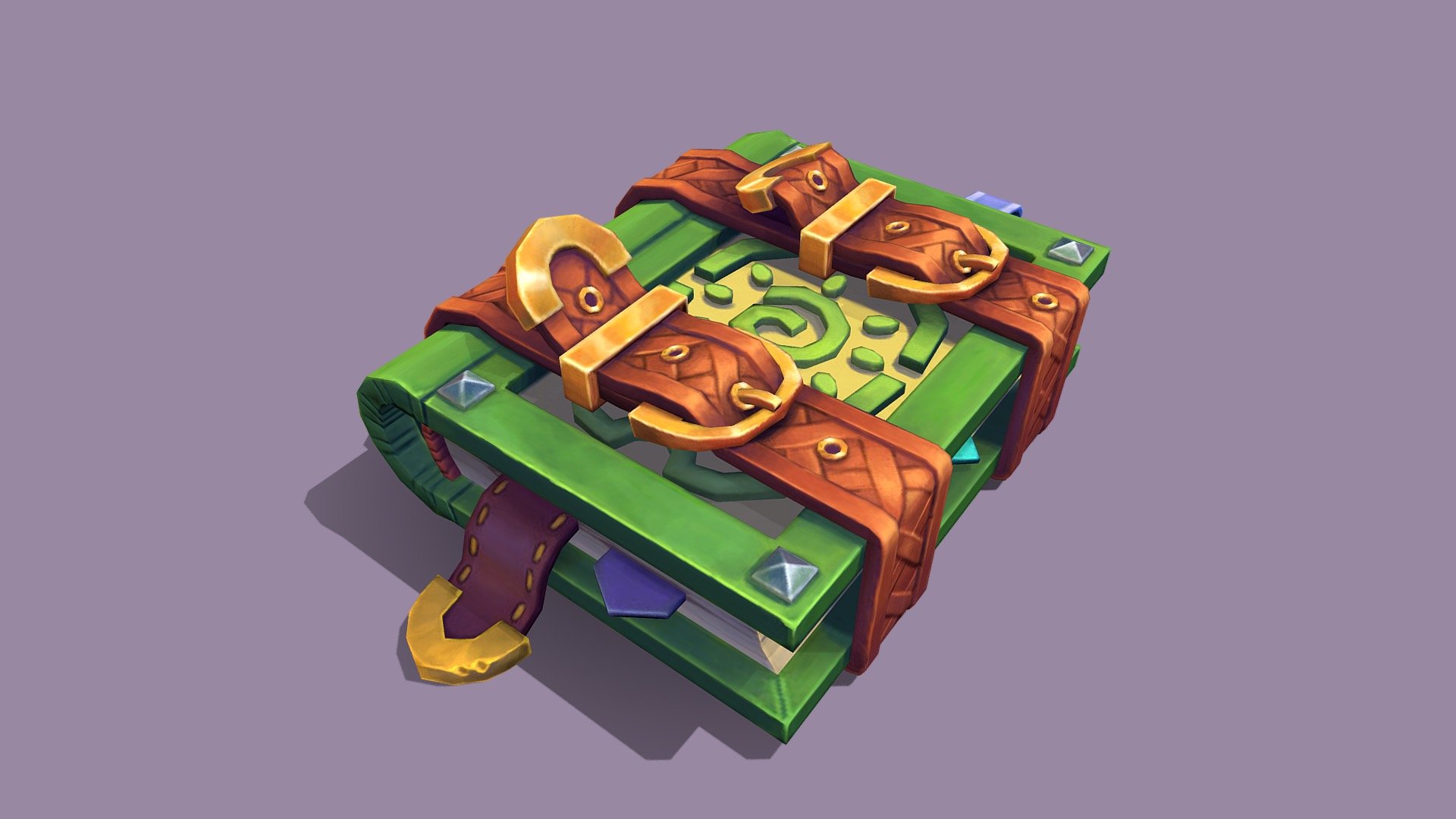 Fantasy Book 3d model