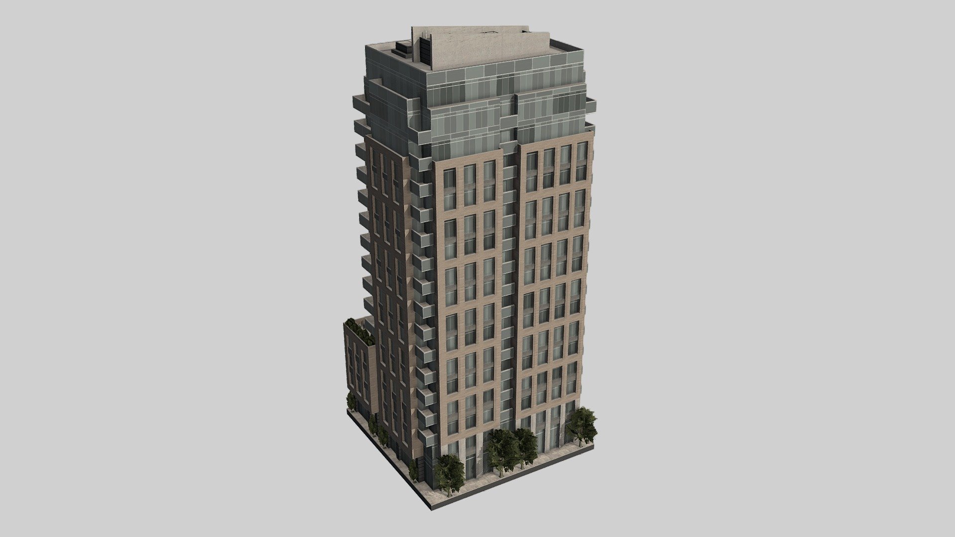 Seaton Residences (Cities Skylines Assets) 3d model