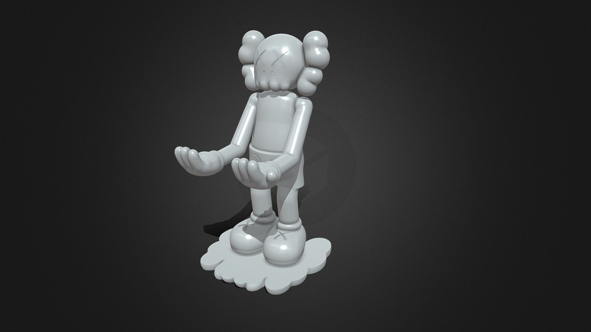 KAWS 3d model for 3d printing 3d model