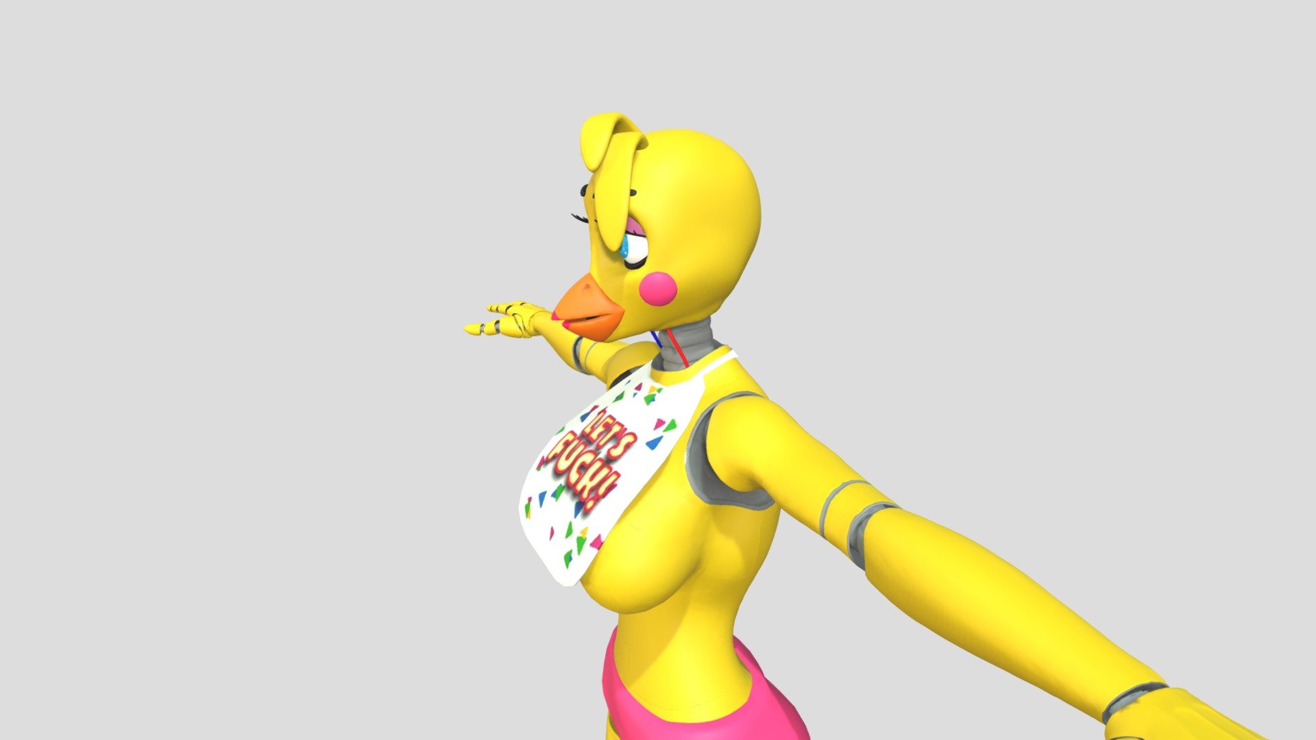 Toy chica sexy 3d model