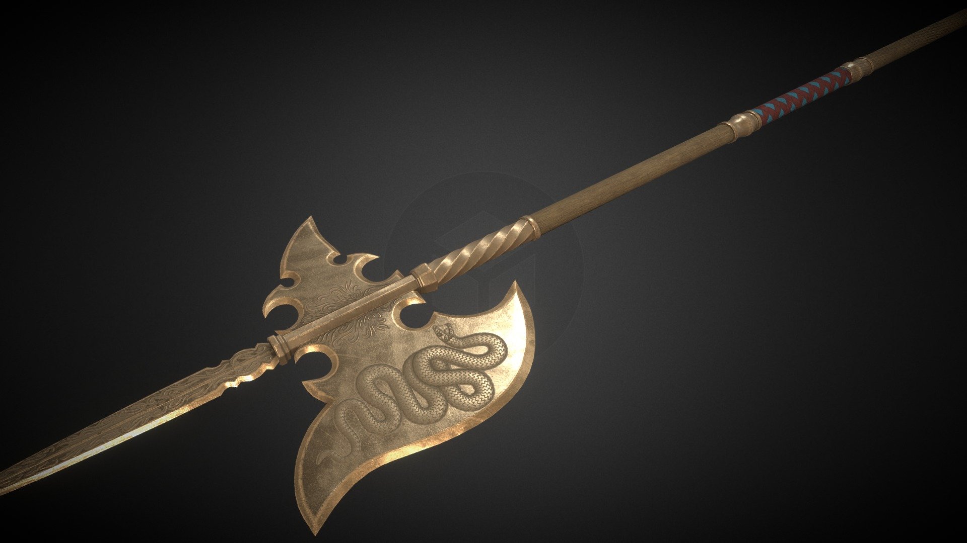 Halberd 3d model