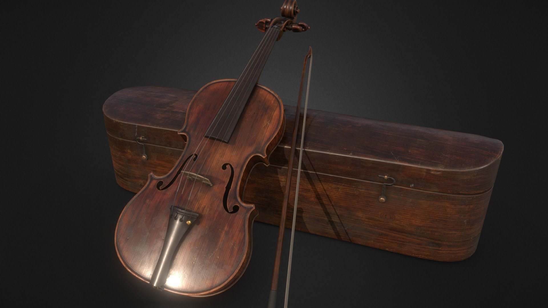 Violin 3d model