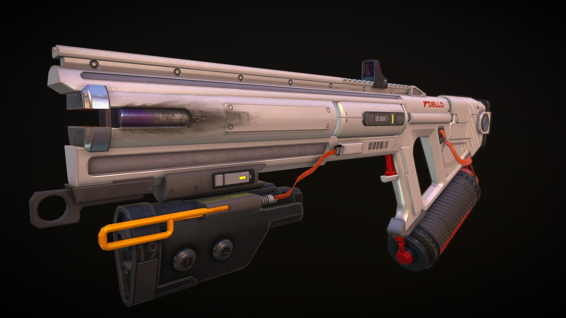 Dello Sci-Fi Trace Rifle 3d model