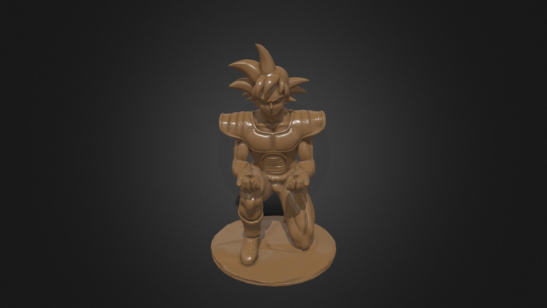 Bardock gaming controller holder_3d print ready 3d model