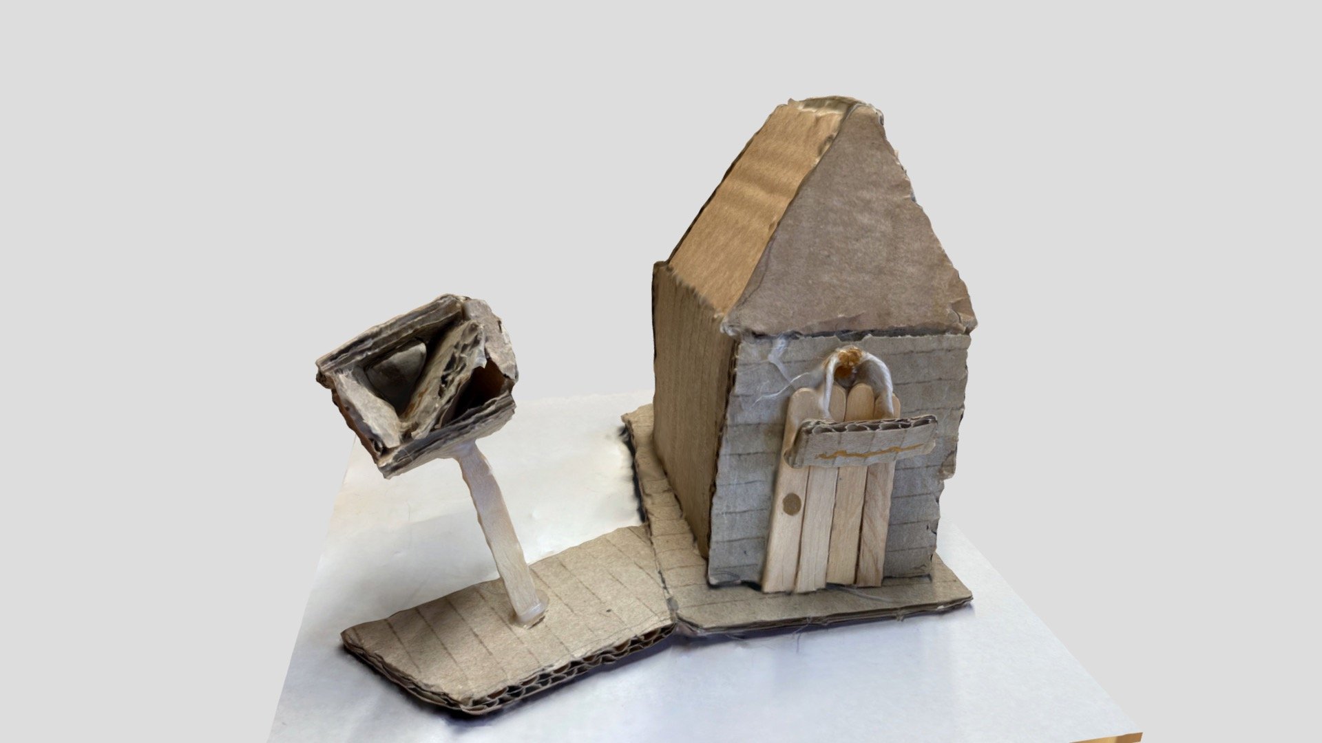 Cardboard House 3d model