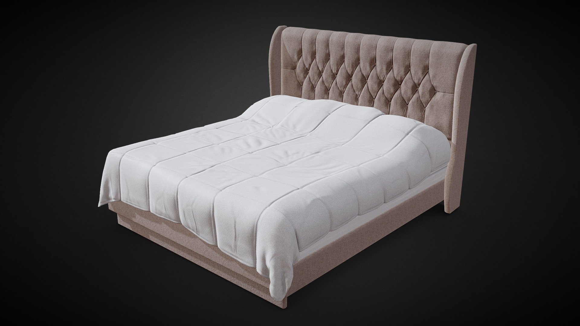 Game Ready | Bedroom Bed 3d model