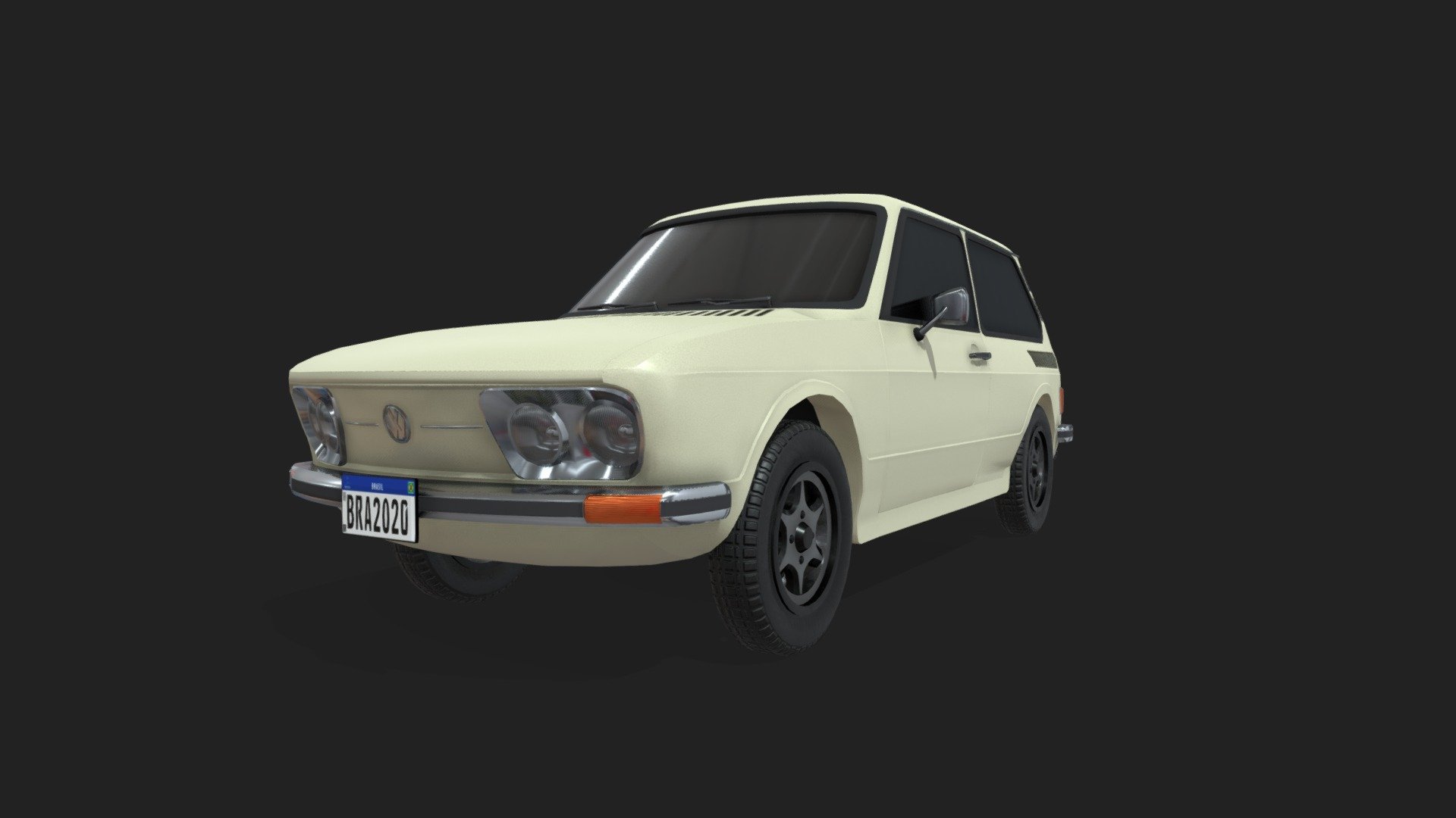 VW Brasilia 3d model