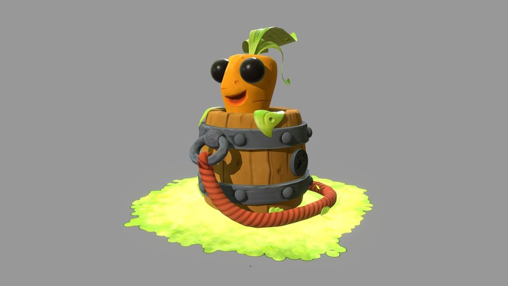 Happy Carrot! 3d model