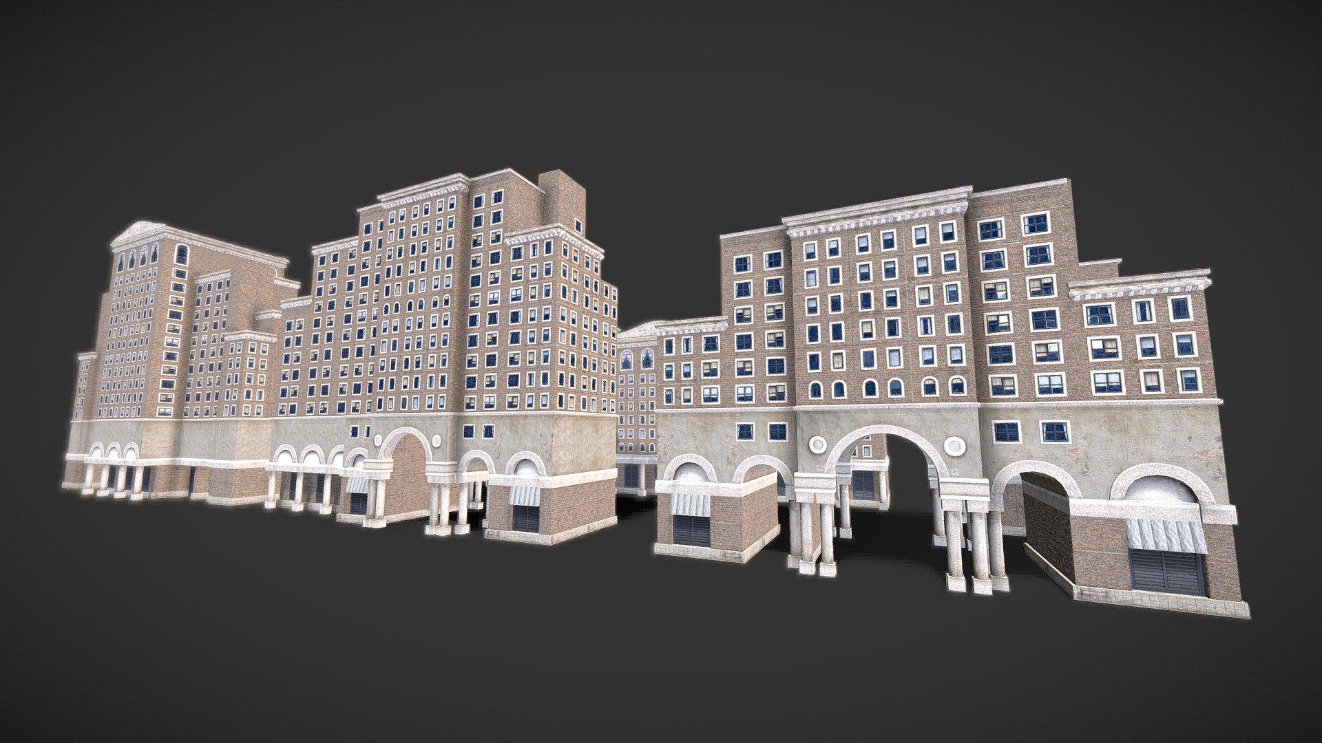 Buildings 3d model