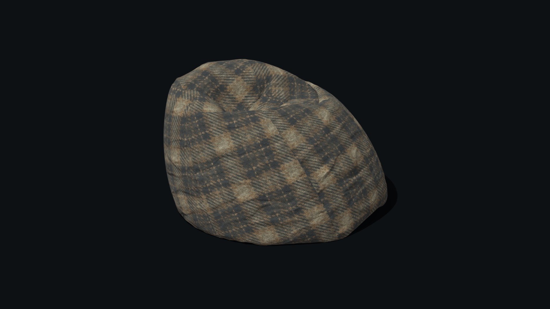 Bean Bag (Puff) Low-poly 3d model