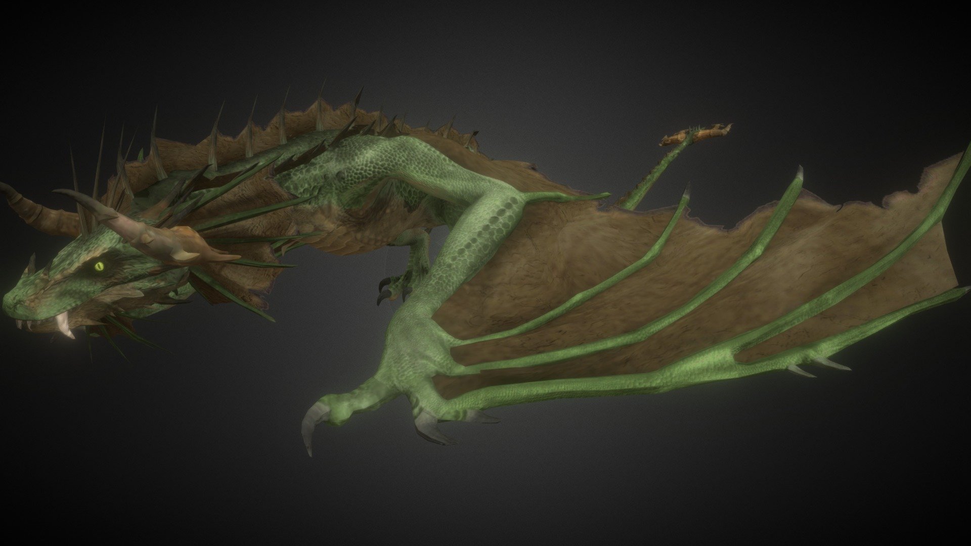 Gran Wyvern Bosque 3d model