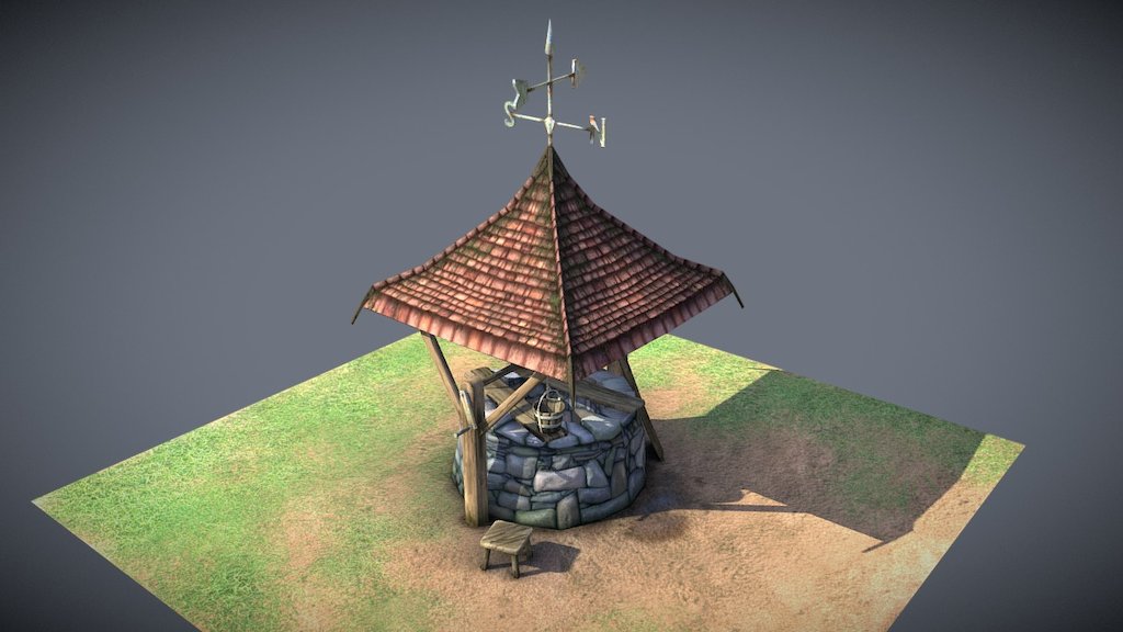 Stone Well 3d model