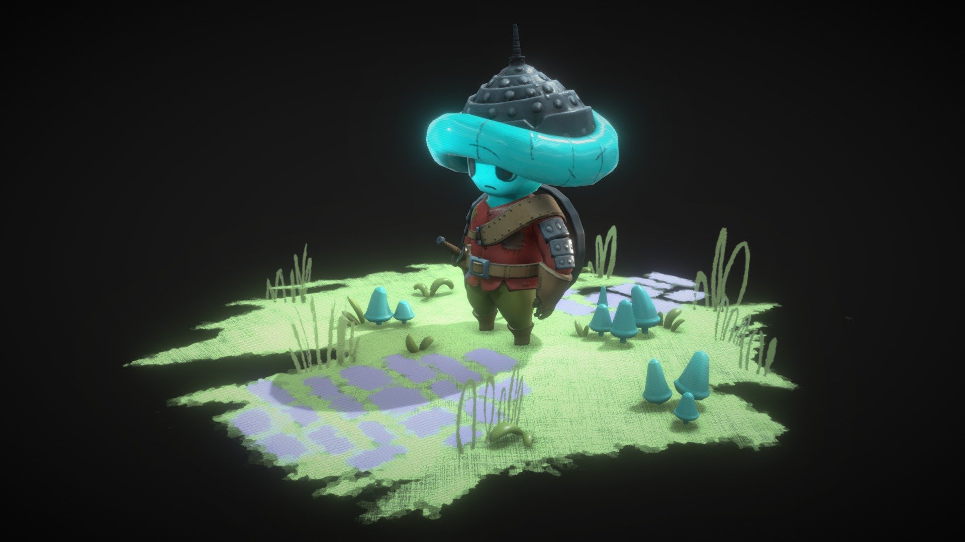 Mushroom Warrior 3d model