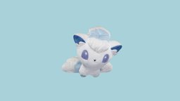 3D Scanned Pokemon Center Alolan Vulpix Plushie