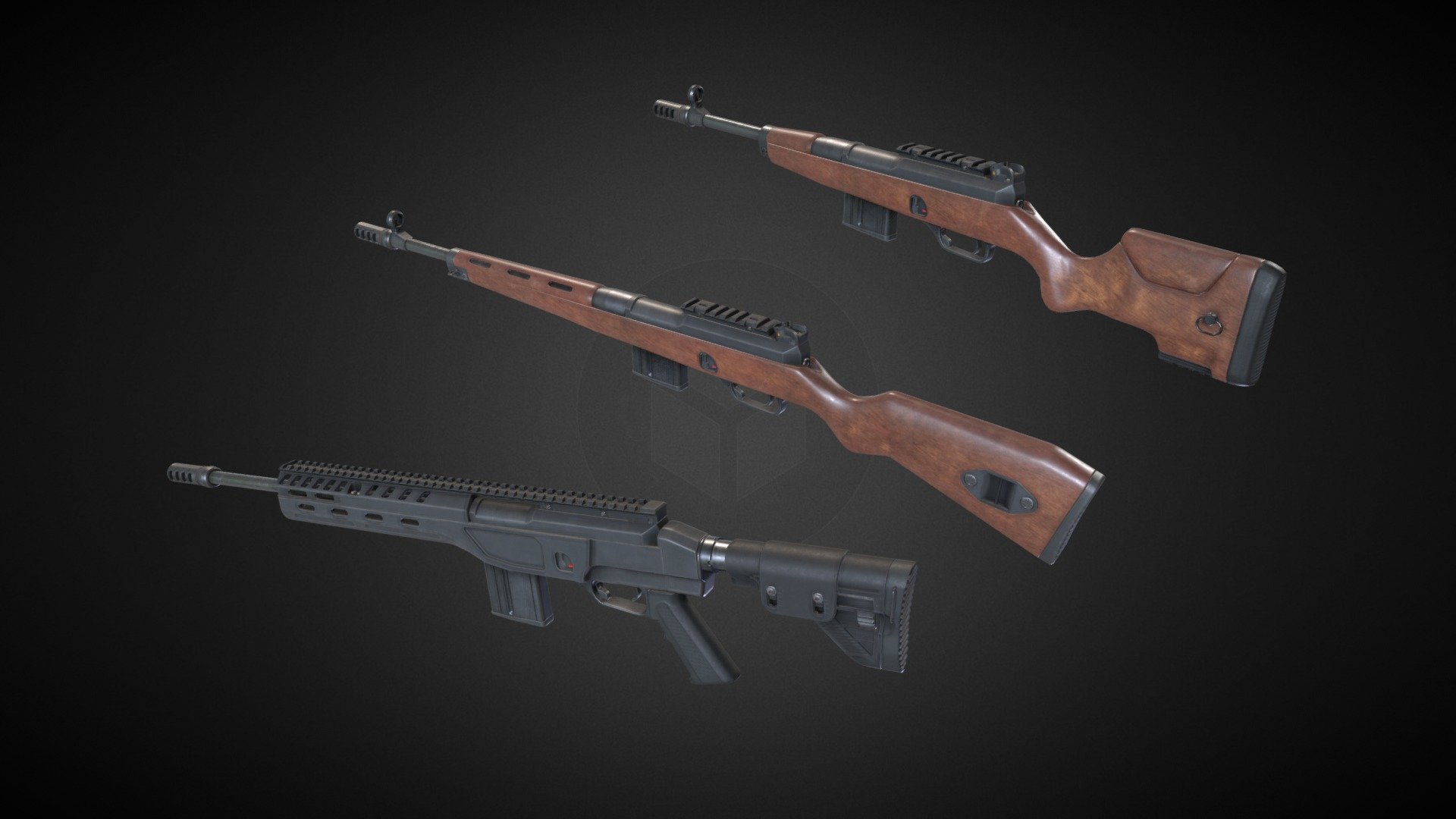 HK SL7 Rifle 3d model