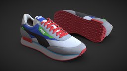 PUMA FUTURE RIDER SHOES RED