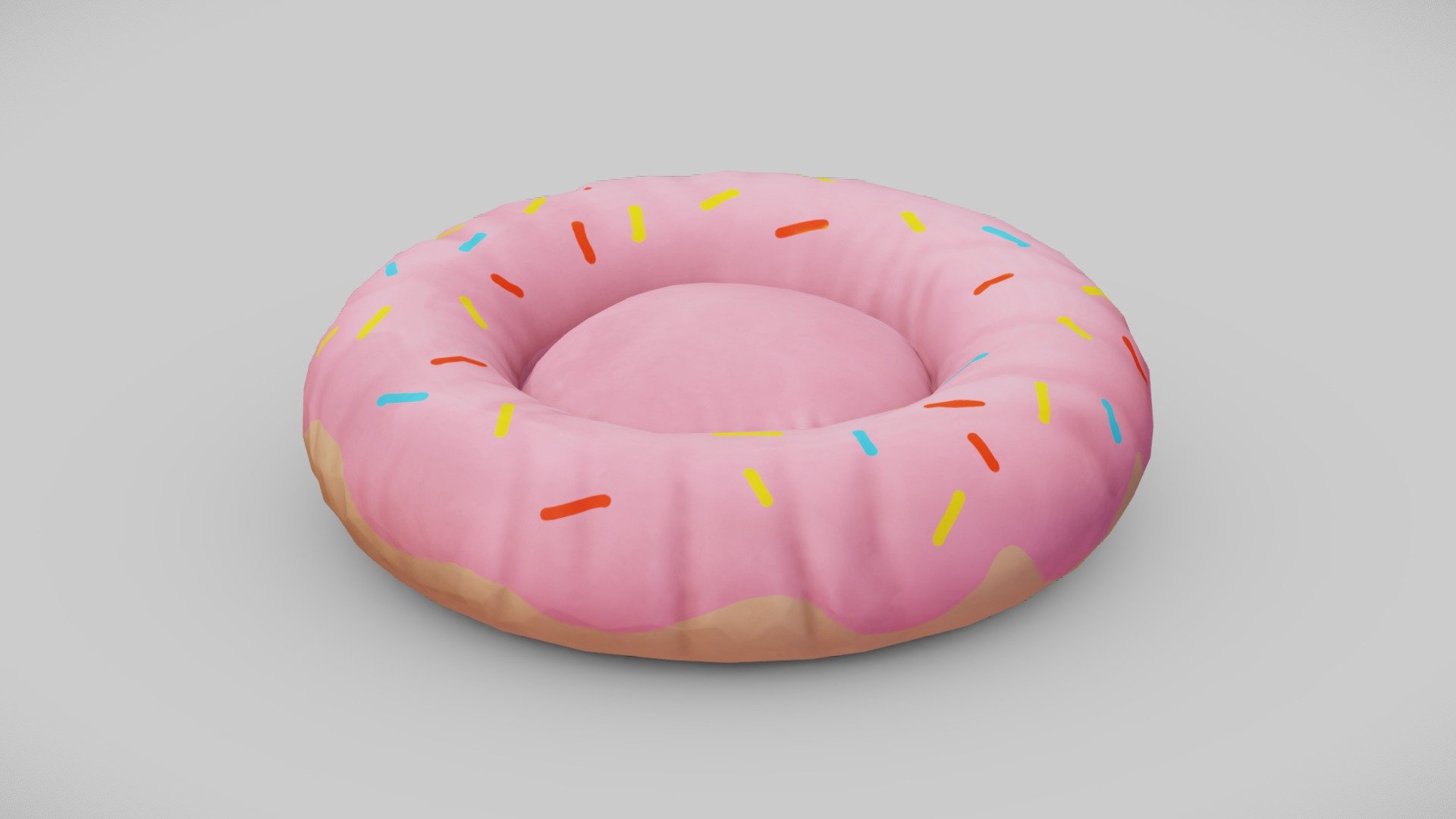 donut pet bed 3d model