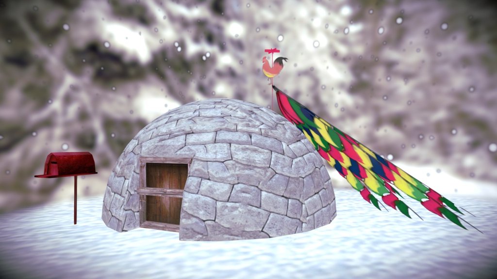 Snow House 3d model