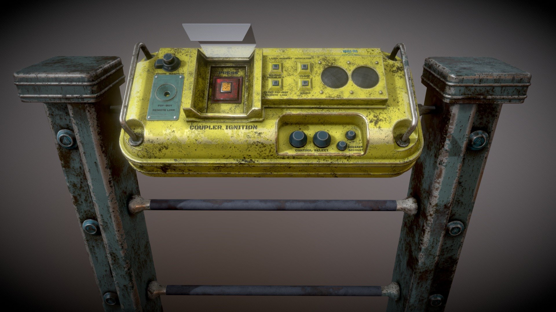 Vault -Tec Doors remote panel 3d model