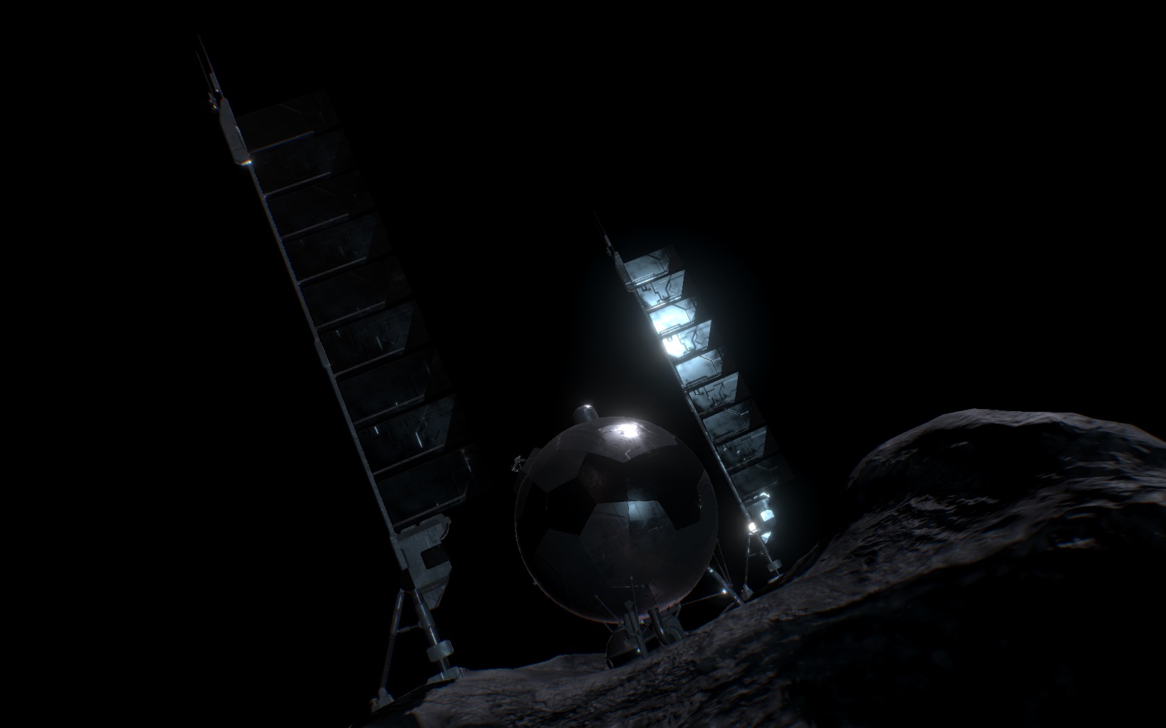 Small Asteroid Refinery 3d model