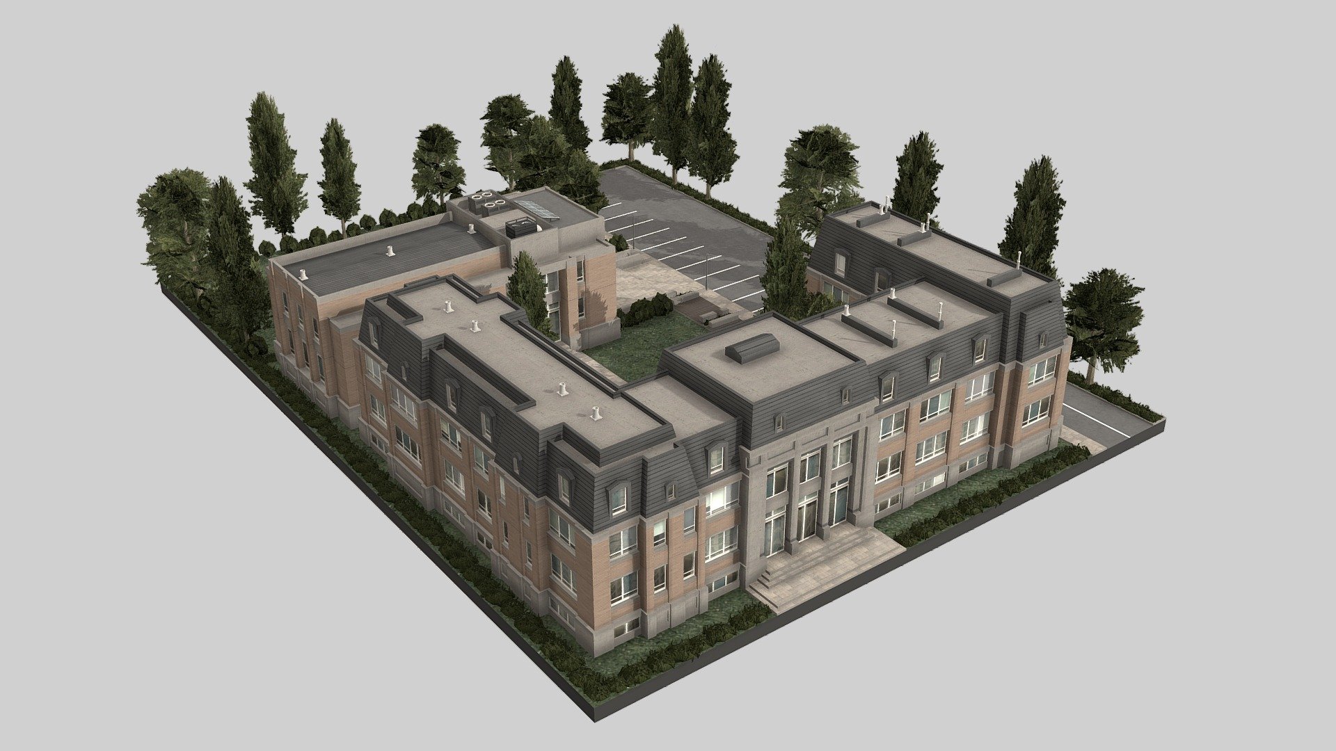 Pine Elementary School (CS-Assets) 3d model