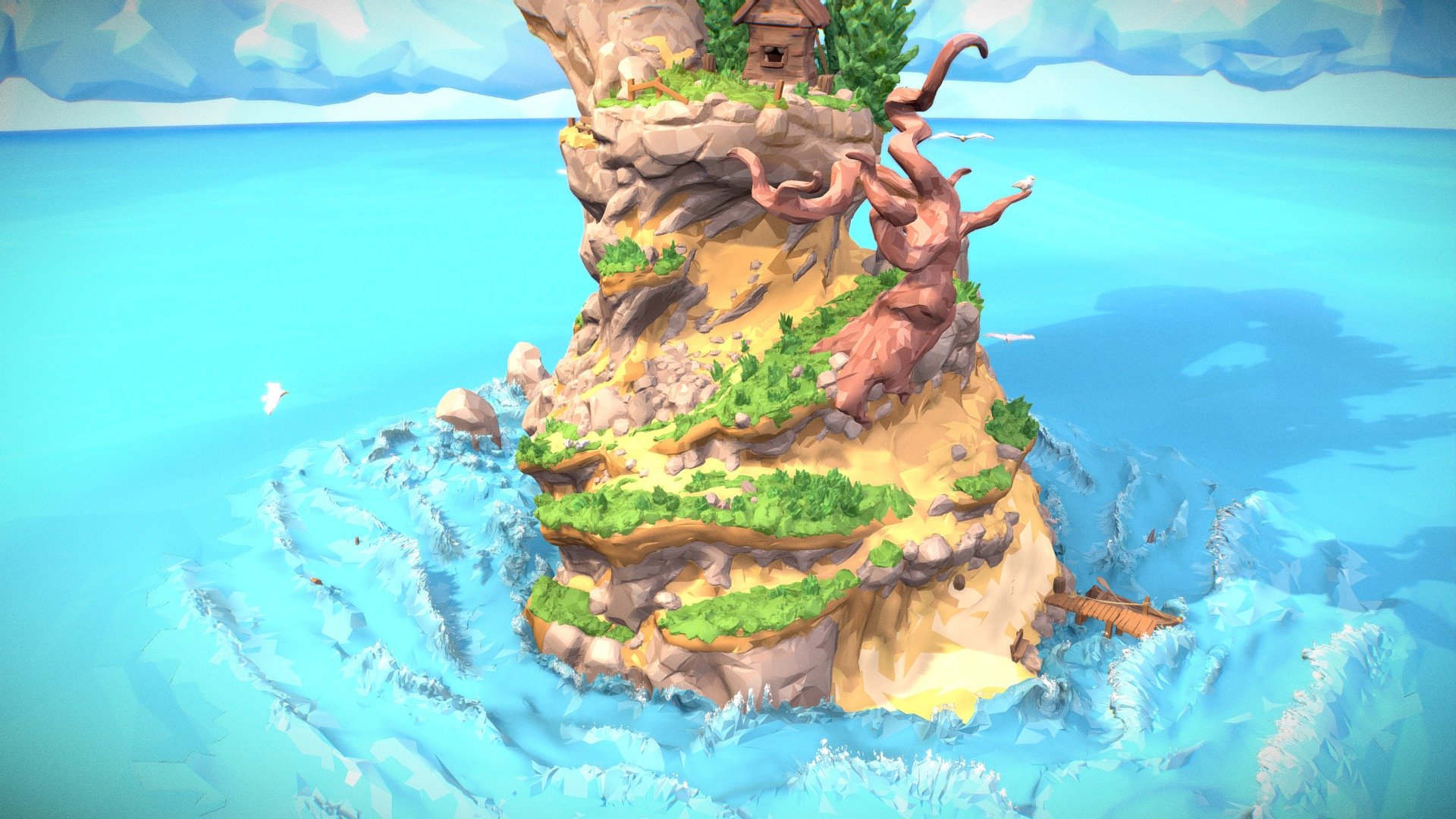 The Island 3d model