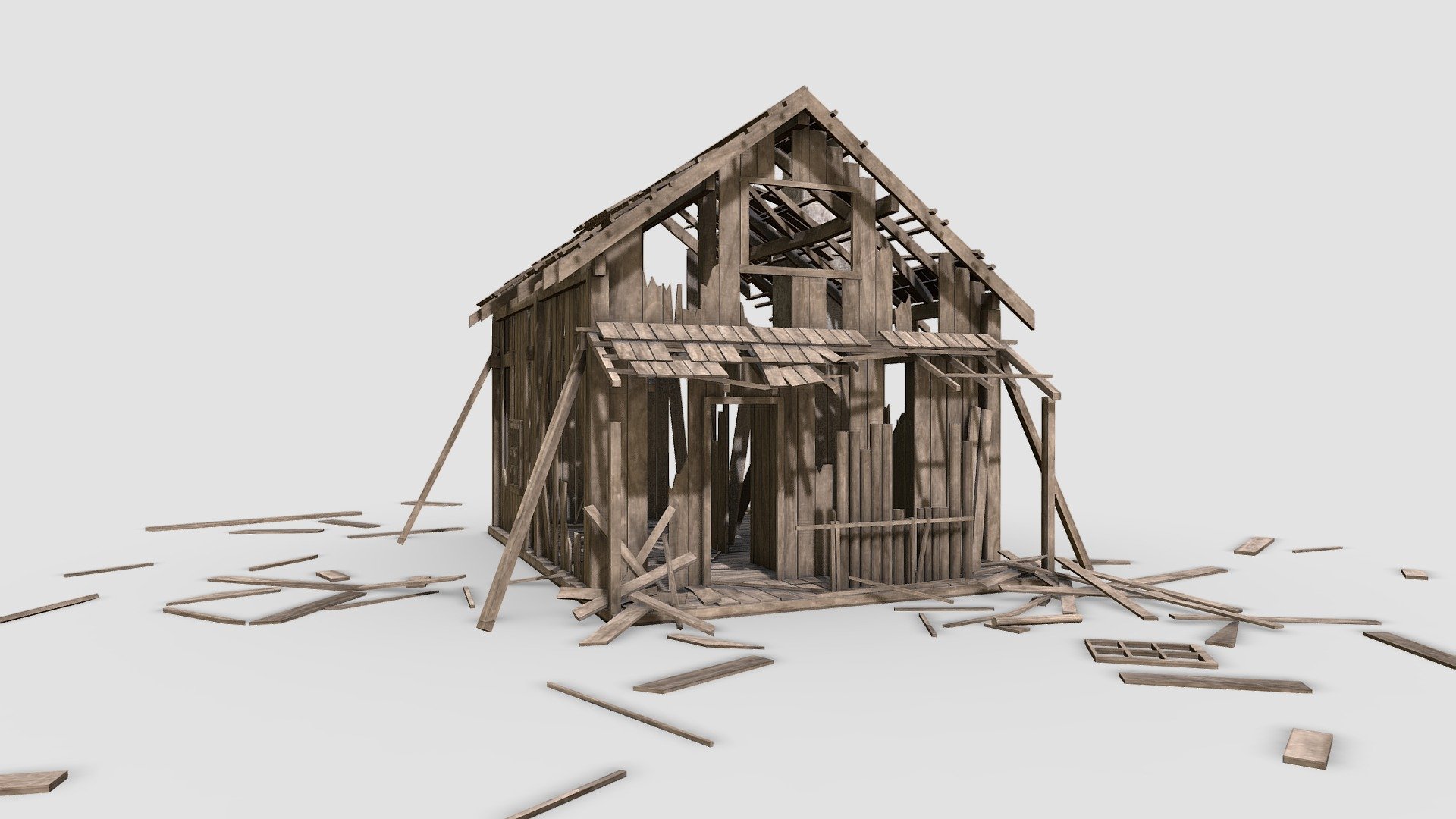 Abandoned House 3d model