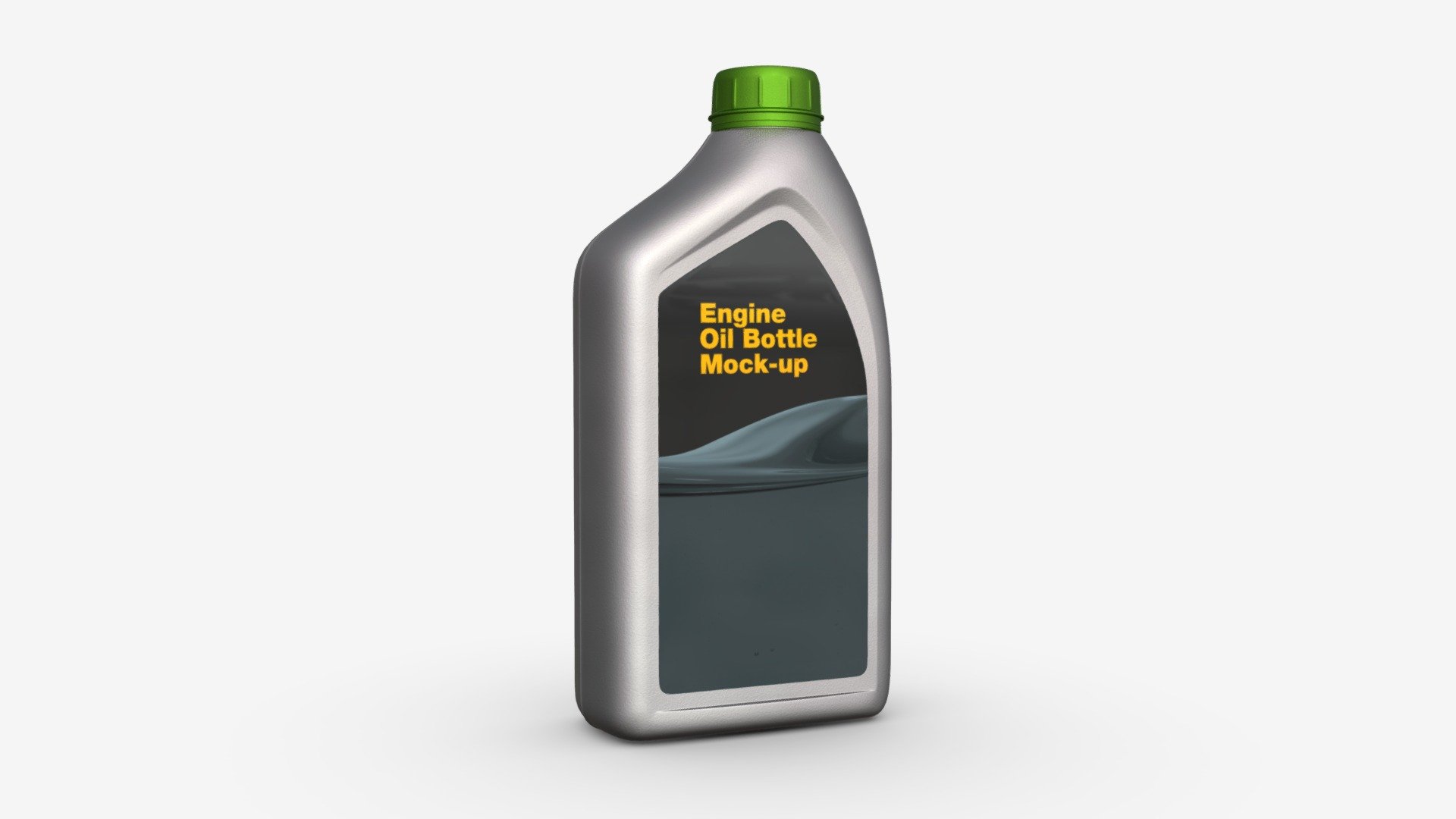 Engine Oil Bottle Mockup 3d model