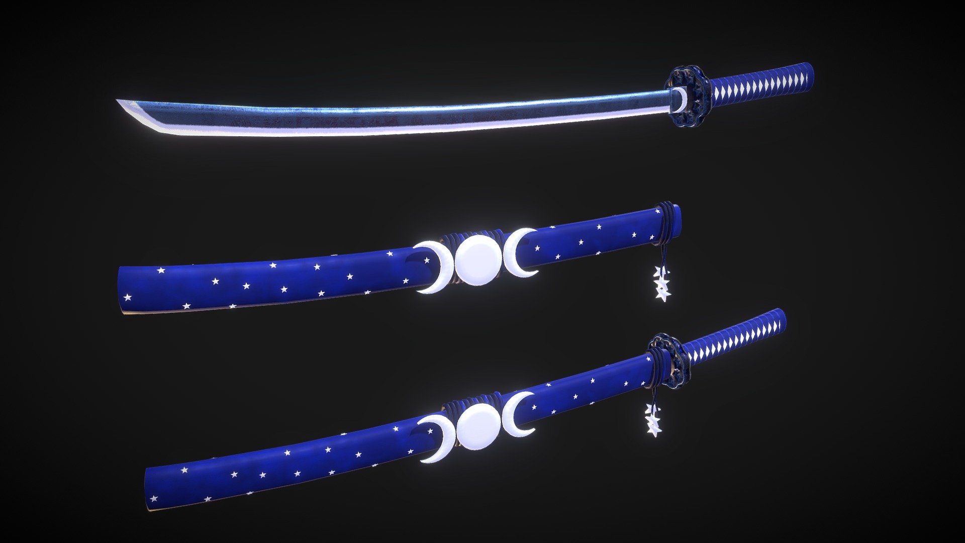 Katana Moon 3d model