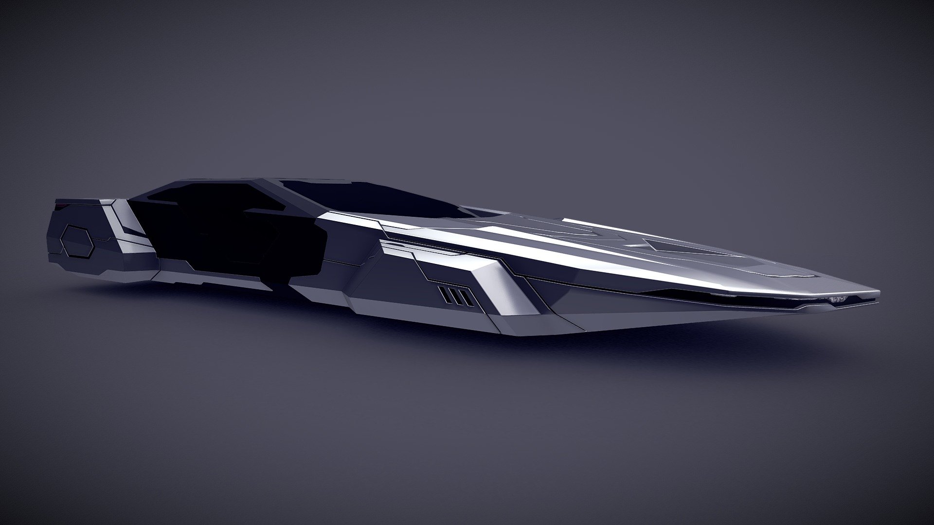 FREE Sci-Fi Vehicle 012 03 3d model