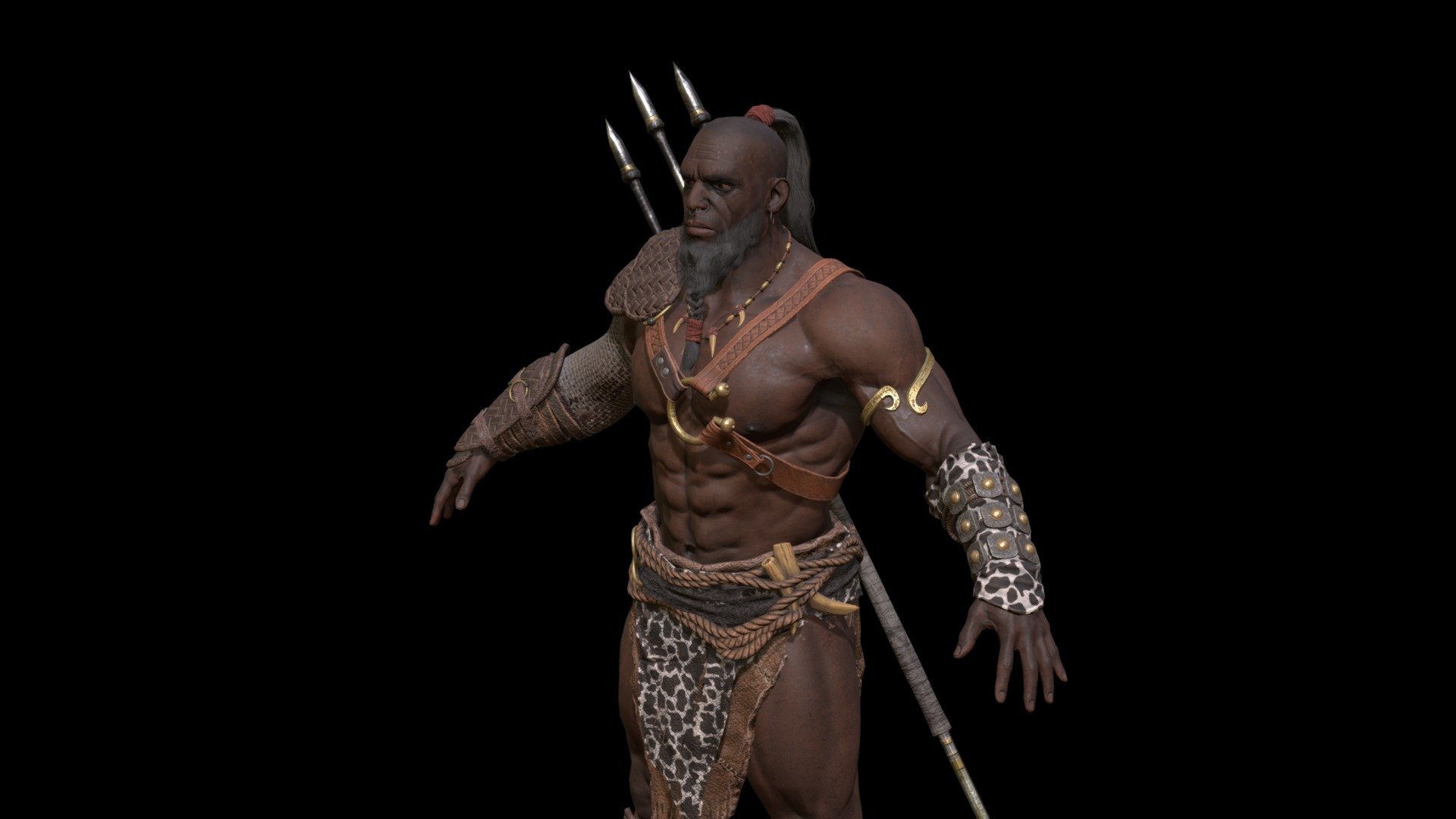 Barbarian_Male 3d model