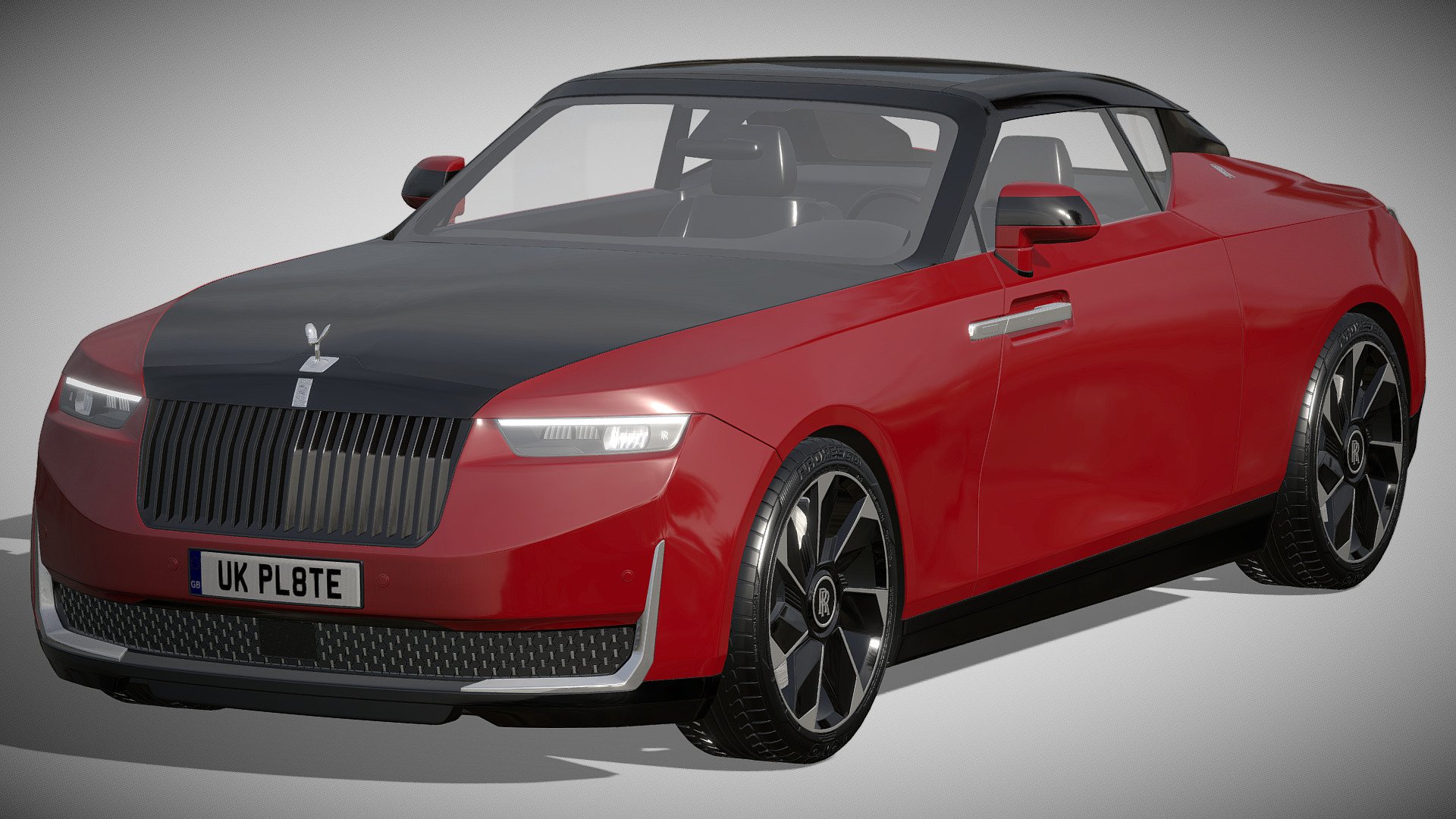 Rolls-Royce Droptail La Rose Noire 3d model