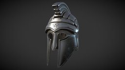 Fantasy Corinthian Greek Helmet